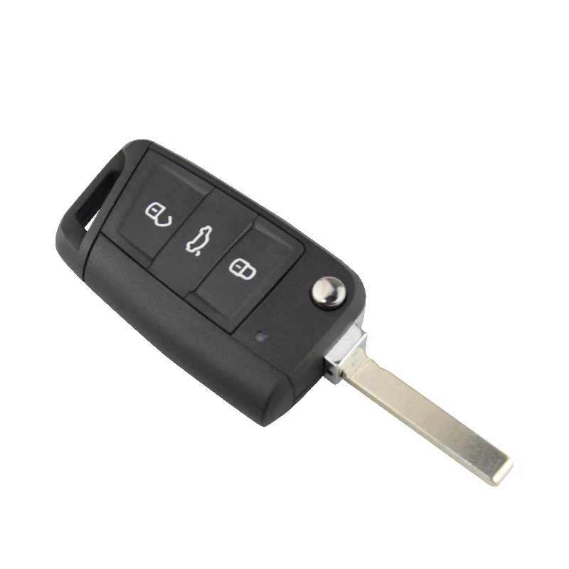 shell Okeytech For Skoda Octavia 3 Buttons Remote Car Key Shell For Volkswagen Passat Golf 7 MK7 Seat Polo& Glossy Key Accessories - Количество кнопок: shell
