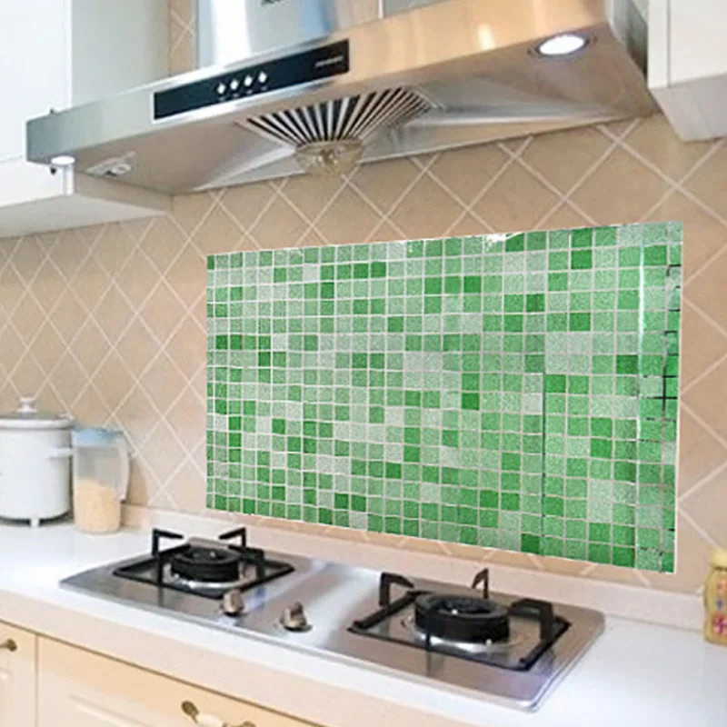 70x40 см Алюминиевая фольга для кухни стикер шкафа водостойкие самоклеящиеся обои