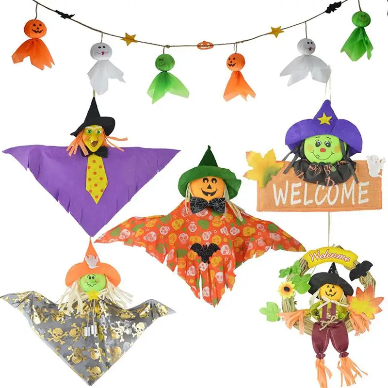 2 шт Хэллоуин баннер ведьма Кулон висячая пена Бантинг декоративные бирки узоры