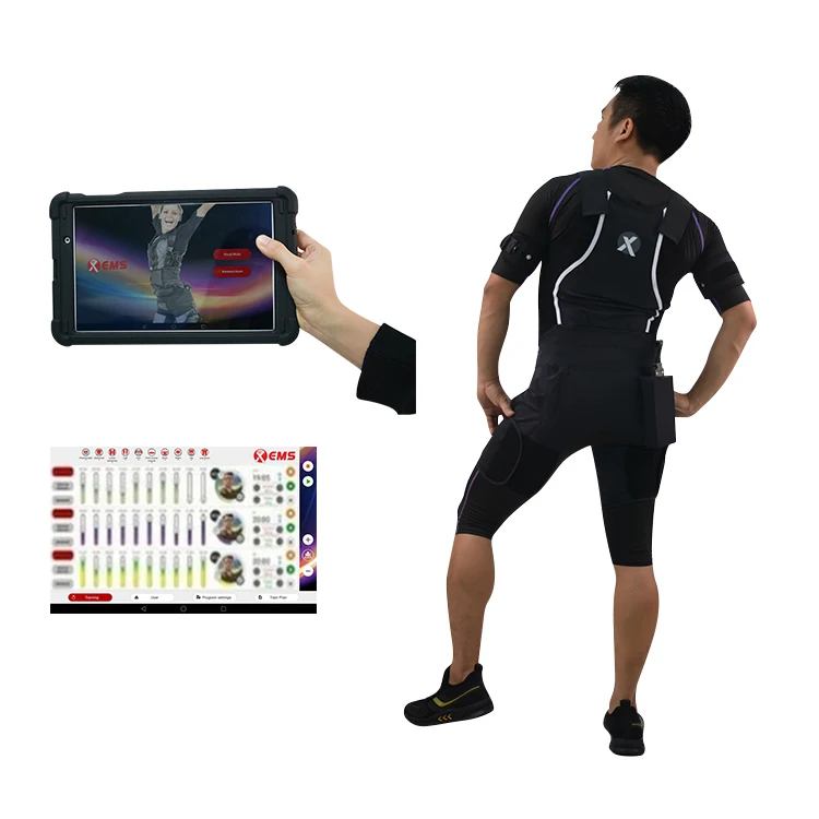 Wireless EMS Fitness Training Suit XEMS App Pad or Phone Control Android System for Muscle Stimulator Equipment Xbody Machine