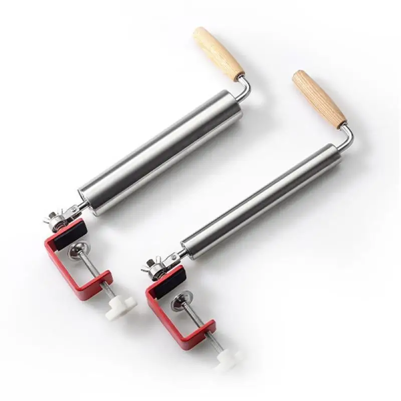 

1pc Rolling Pin Stainless Steel Labor Saving One-Handed Rotating Roller Kitchen Gadgets For Home Cooking Baking