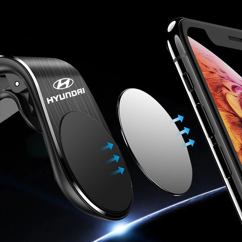 Металлический магнитный автомобильный держатель для телефона Solaris ix35 i20 i30 i40 HYUNDAI
