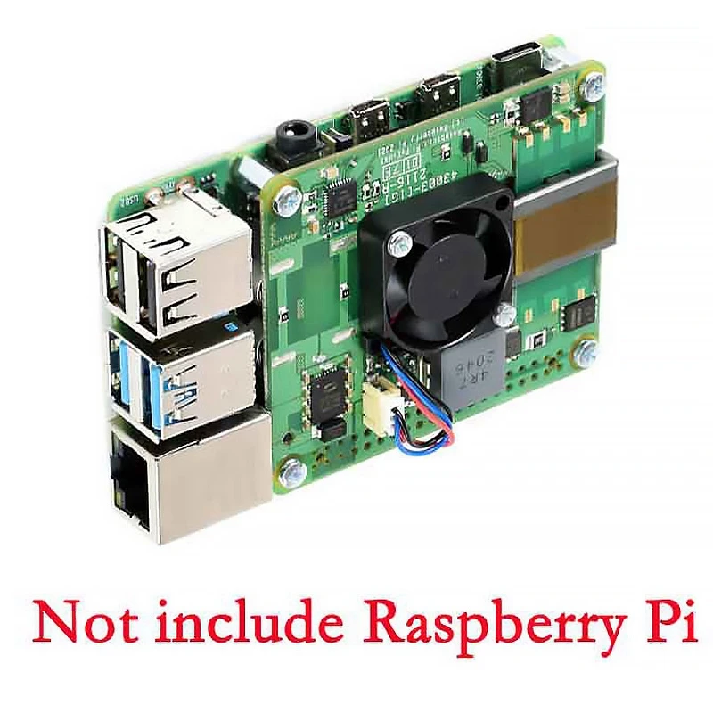 

Expansion Board for Raspberry Pi 3B+/4B PoE+ HAT, Power over Ethernet Expansion Board V2 Supports 802.3Af/At PoE