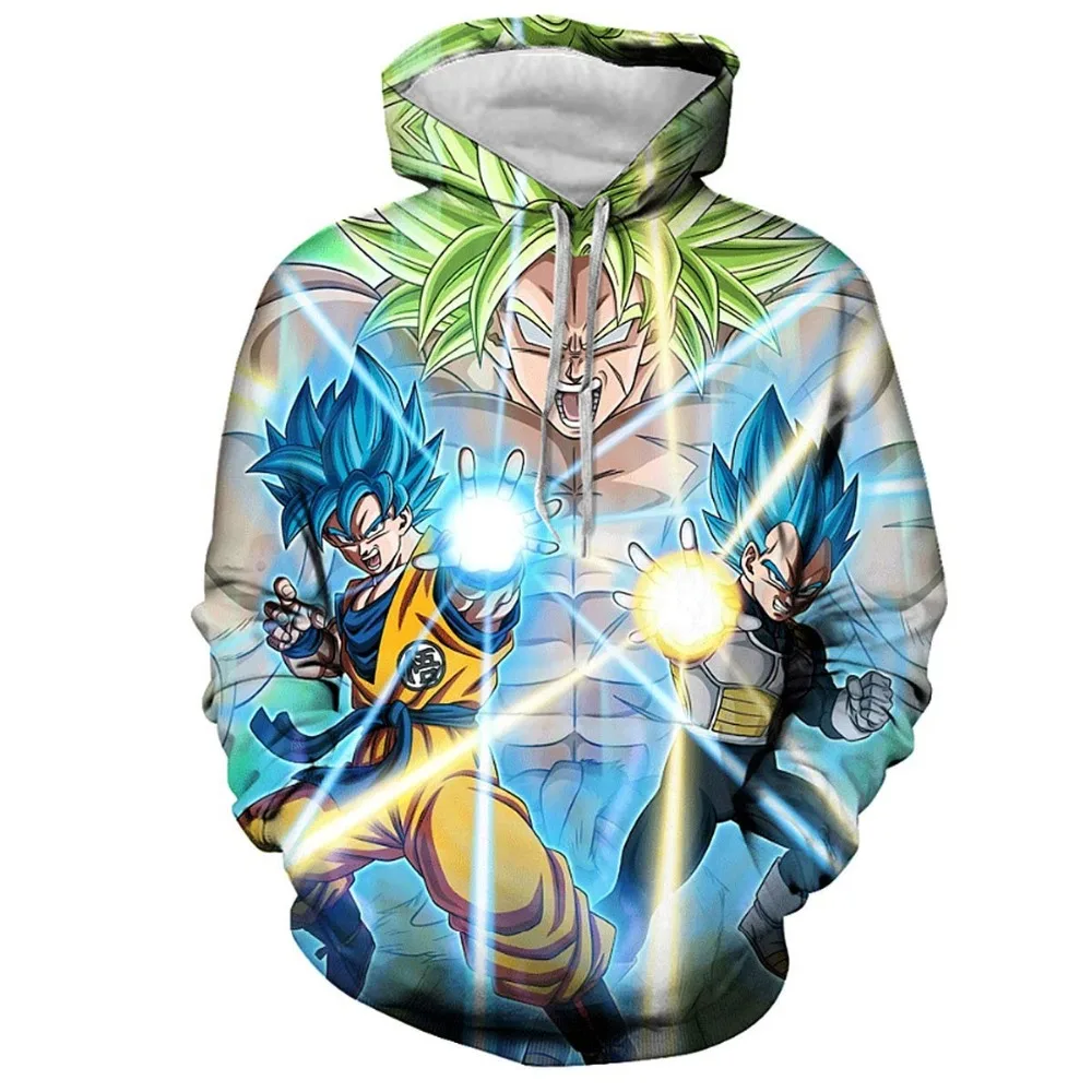 Аниме Dragon Ball Z толстовки с капюшоном и карманами Kid Goku 3D толстовки пуловеры с капюшоном для мужчин и женщин верхняя одежда новые толстовки с капюшоном