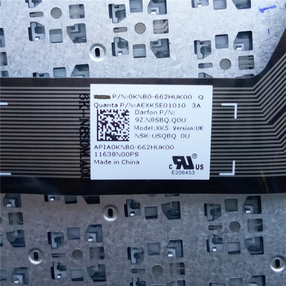 Клавиатура OVY UK для ноутбука ASUS X555 X555L X555Y A555L F555L K555L W519 VM510 p/n:0KNB0-662HUK00 AEXK5E01010 9Z.N8SBQ Q0U |