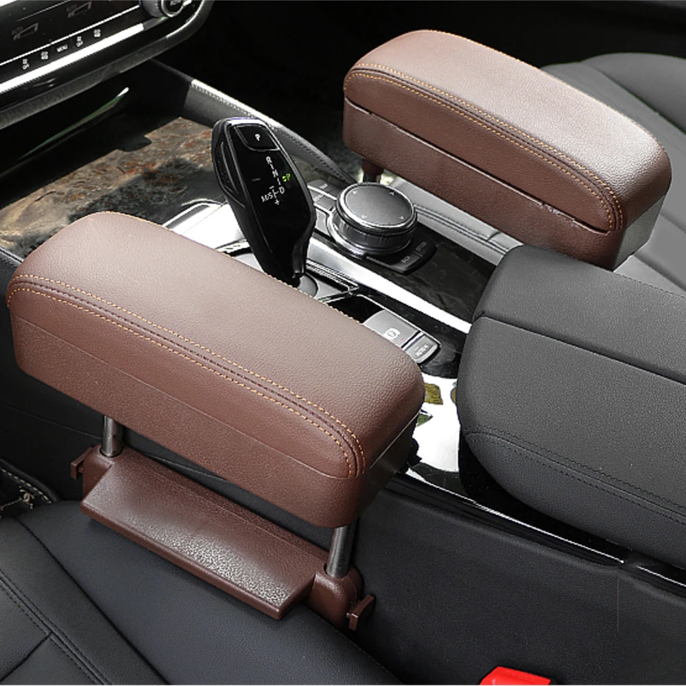 

Universal Car Armrest Box Leather Auto Arm Rest Box Auto Elbow Support Adjustable Seat Crevice Storage Bag For INFINITI JX/JX35
