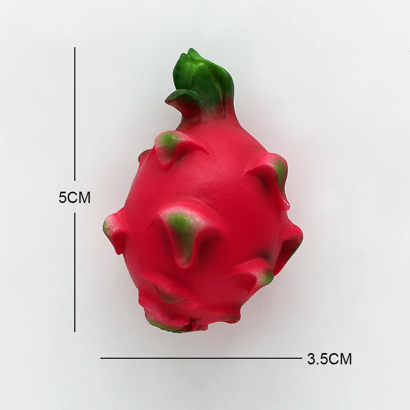 Имитация еды 3D магниты на холодильник магнитная наклейка фрукты хлеб дракон Хами