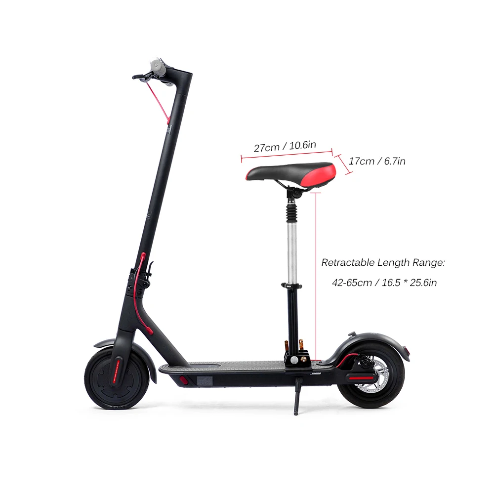 

For Xiaomi Mijia M365 Electric Scooter Pro Foldable Height Adjustable Saddle Electric Scooter Chair Retractable Seat with Bumper
