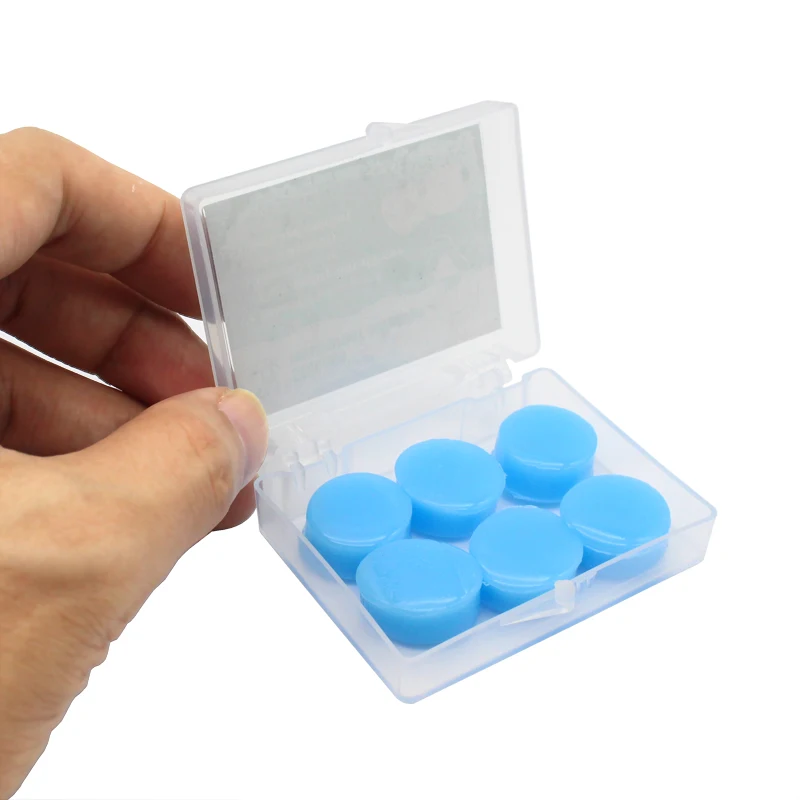 

6 шт = 1 коробка плавательные силиконовых затычек для ушей анти Шум путешествия звукоизоляционные для сна Шум снижение мягкая затычки для уш...