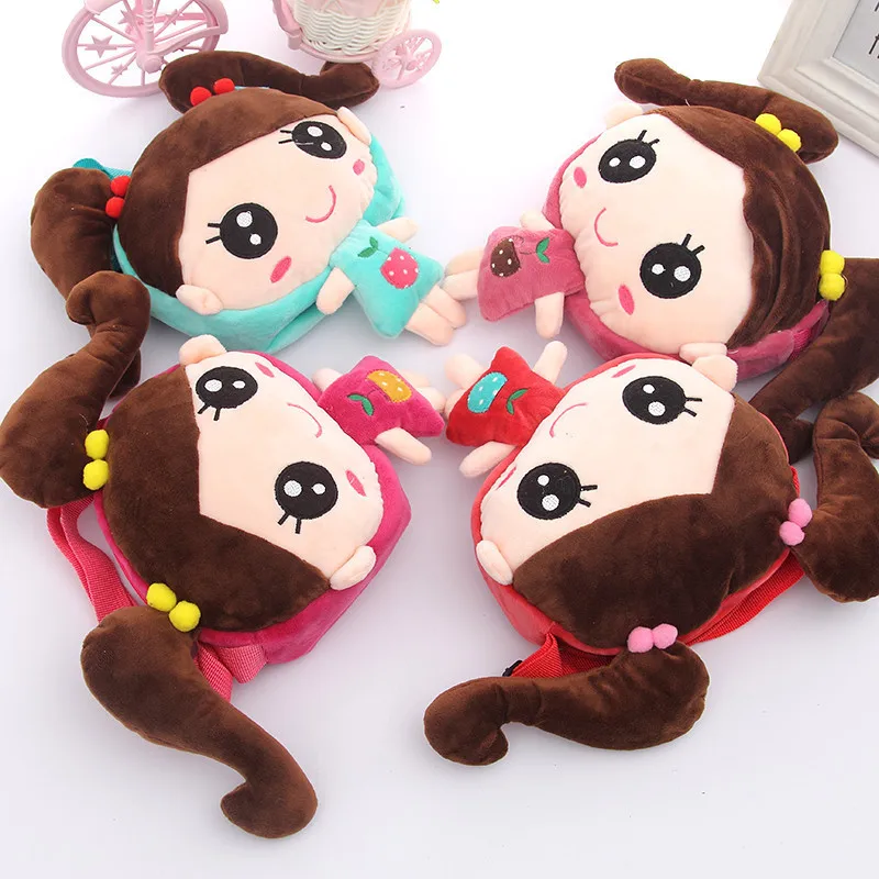 Plush Crossbody Shoulder Bag Daily Use Card Snacks Pouch Cellphone Holder Cute Cartoon Princess Doll Gift Girls Mini Travel Bag | Игрушки и