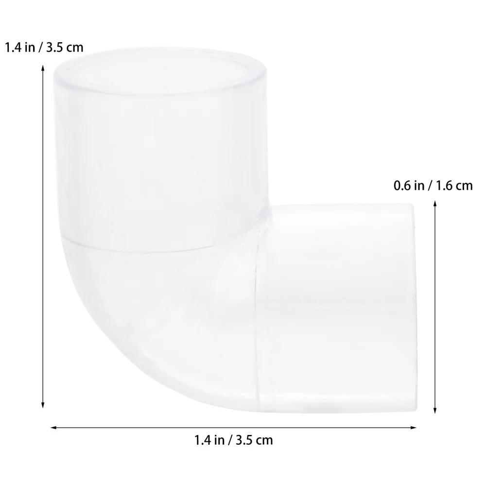 

10pcs 16mm Pipe Connector Replacement Right Angle Fish Tank Hose Connector