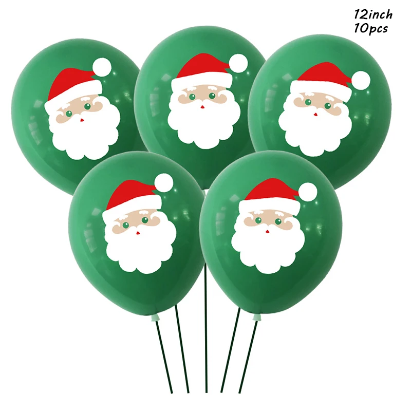 10 шт. латексные воздушные шары в виде Санта Клауса|Воздушные и аксессуары| |