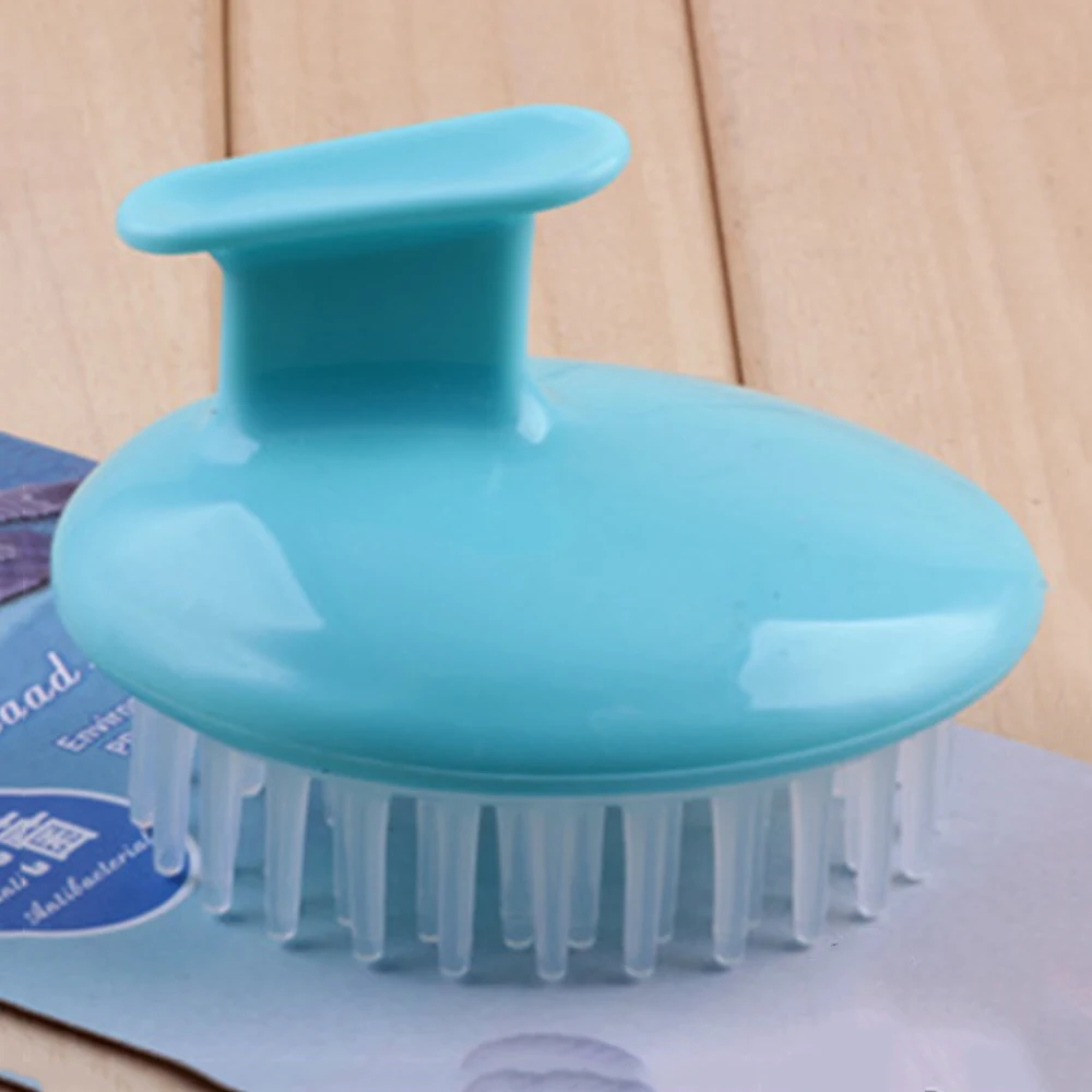 Силиконовый шампунь для мытья головы Массажная щетка волос расческа ухода за