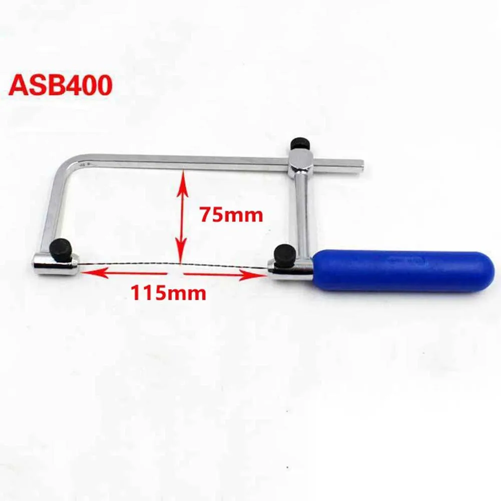 Sierra de calar en forma de U, minisierra + hoja de sierra para artesanía en madera, herramienta de mano, ASB 400/ASB 500