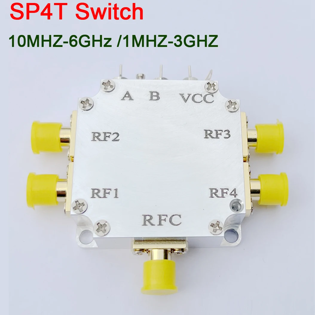 SP4T переключатель 1M-3GHz / 10MHZ-6GHz RF однополюсный 4 изолированный низкие вносимые