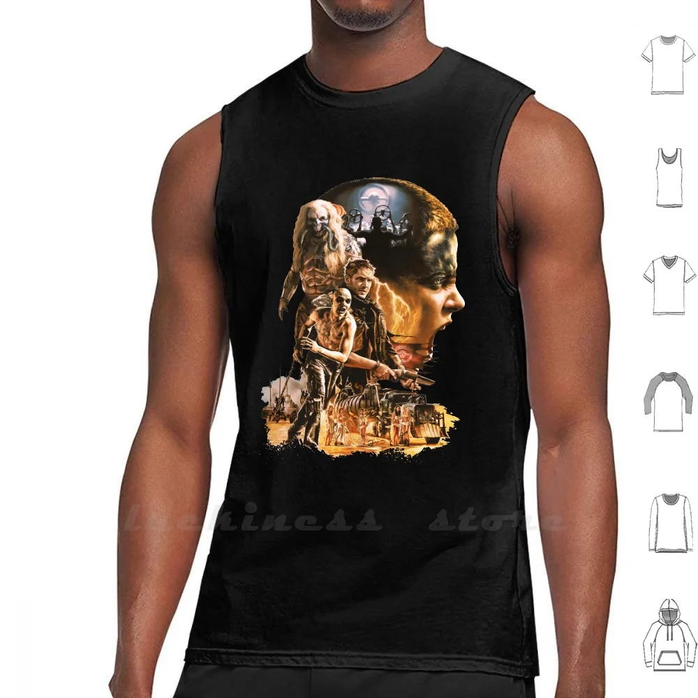 

Sifurio Tank Top Vest Sleeveless Men Women Cotton Mad Max Madmax Fury Road Furyroad Furiosa Imperator Furiosa Immortan Joe Nux