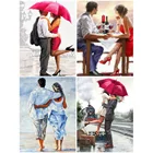 Полная квадратная Алмазная вышивка пары комплект 5D diy алмазная живопись портрет Вышивка крестом Алмазная мозаика картина Стразы