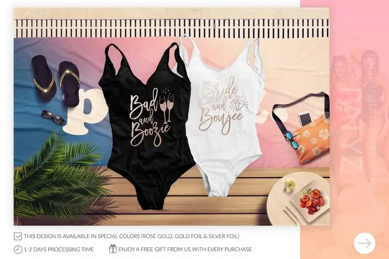 Купальник для девичника и невесты пляжный купальный костюм пикантный Свадебный