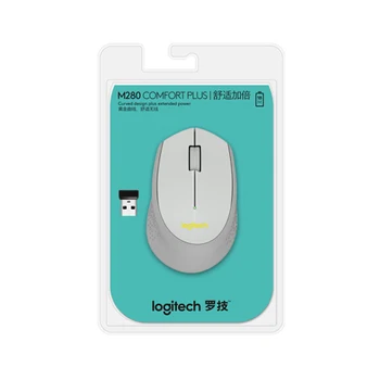 Logitech M280 Wireless Mouse Ambidextrous Optical RF Wireless 1000 DPI 5