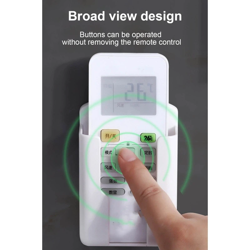 home appliance wall mounted organizer storage box remote control mobile phone plug charging holder for home decor hotel office free global shipping