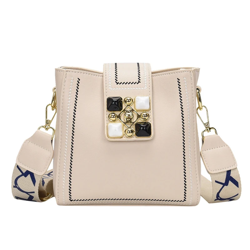 

Luxury Women's Bucket Bag 2020 Autumn Winter New Ladies Shoulder Bags Female Fashion Designer Ladies Crossbody Bag Leather Purse