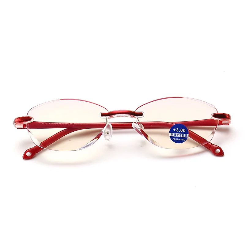 Бескаркасные ультра легкие очки для пожилых людей Анти усталость анти синий свет