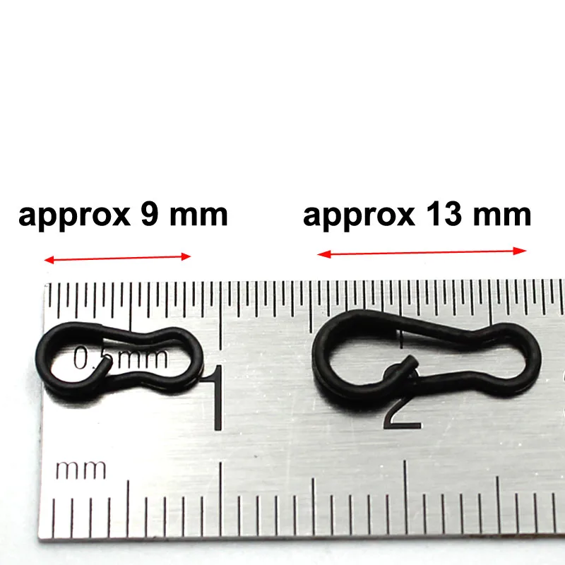 30Pcs Carp Fishing Accessories Quick Change Clip Line Swivel Connectors Rigs Hooks Link End Tackle | Спорт и развлечения