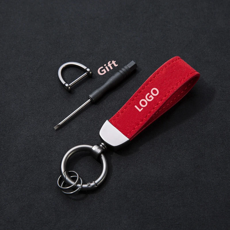 Автомобильные кольца для ключей кожаный брелок с поворотным мехом Benz Audi Honda Toyota M RS AMG BMW R surшмэ VW