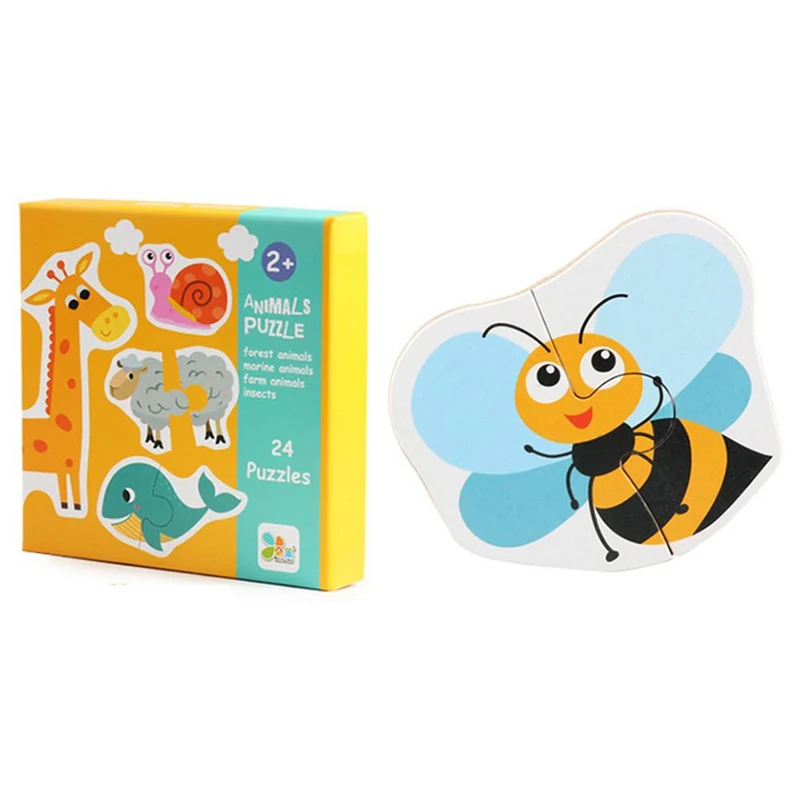 

My First Jigsaw Puzzle Toys for Children Kids Large Matching Puzzle Games Early Learning Card Kids Educational Toys Xmas Gifts