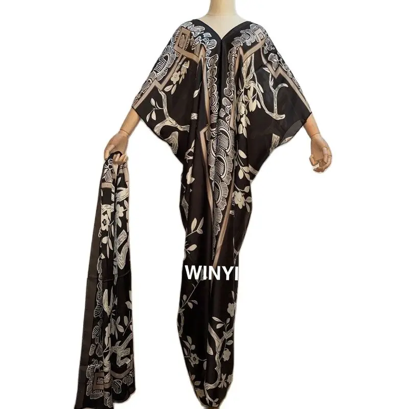 WINYI 2021 Dresses For Women Quarter Arabia Design Loose Dress Maxi Long Femme Vestidos Summer Autumn Party Elegant Dress
