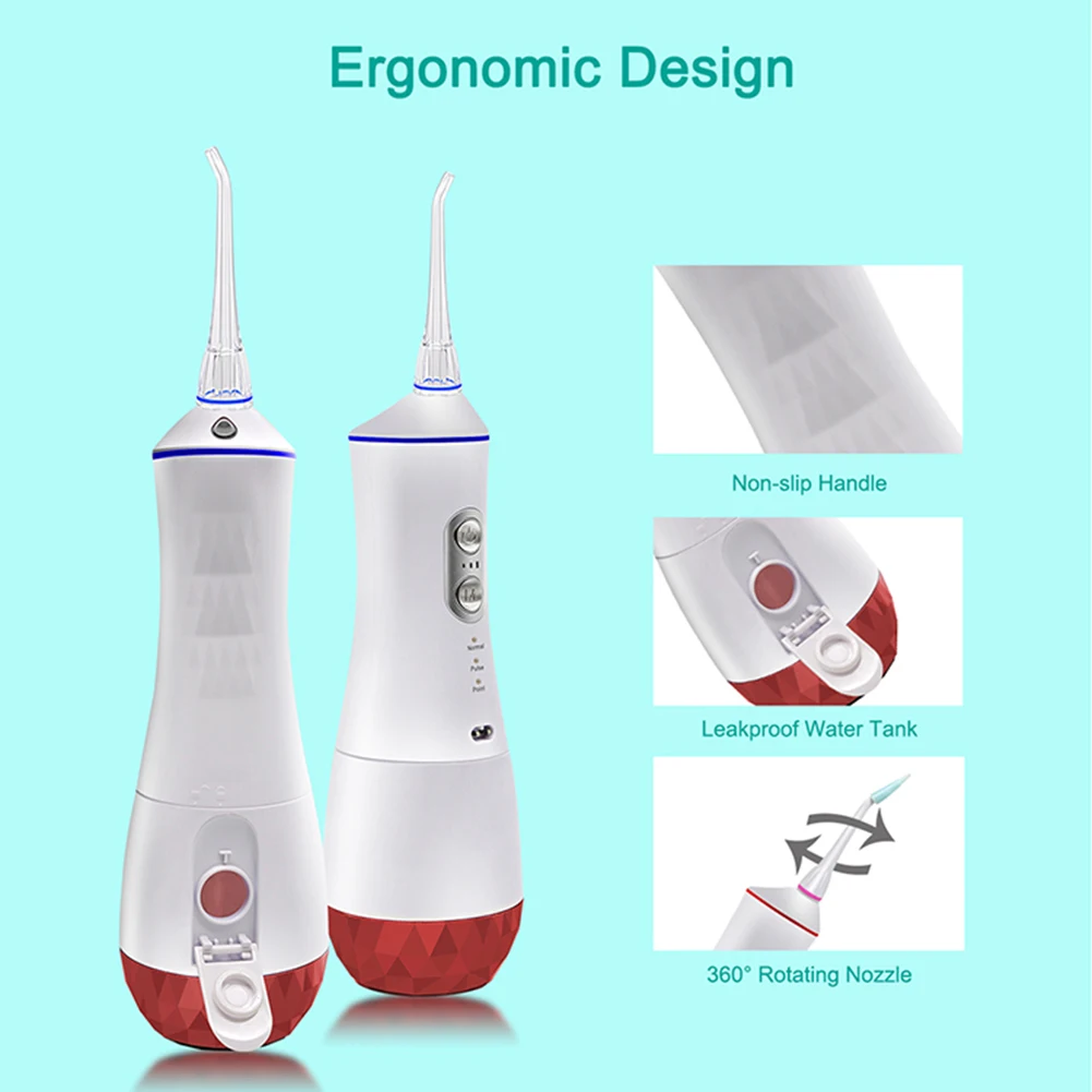 

Electric Oral Irrigator 9 Modes Waterproof USB Teeth Cleaner Water Dental Flosser Family Travel Use Oral Care Tools