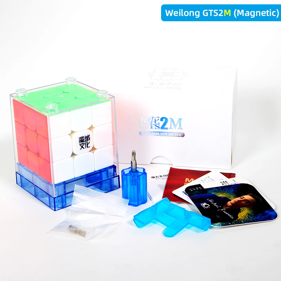 GTS2M-WR Version Moyu WeiLong GTS V2 3X3X3 Магнитный куб магические кубики 3x3x3 скоростной куб головоломка Weilong GTS3 M WR M GTS2M для детских игрушек - Цвет: GTS2M-WR Version