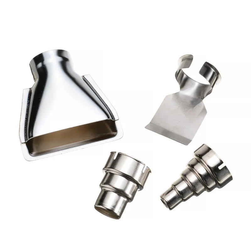 4 Uds. Pistola de calor boquillas de aire Kit eléctrico accesorios herramientas industriales envoltura retráctil diámetro interior 35mm plata