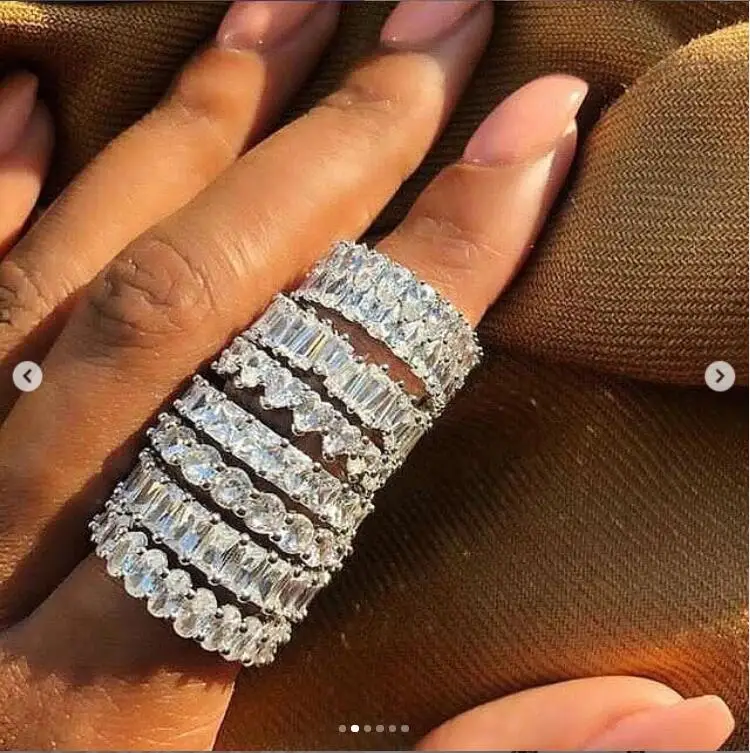 Женское кольцо с фианитом RAKOL обручальное вечерние ЦО кристаллами ААА RR21197 |