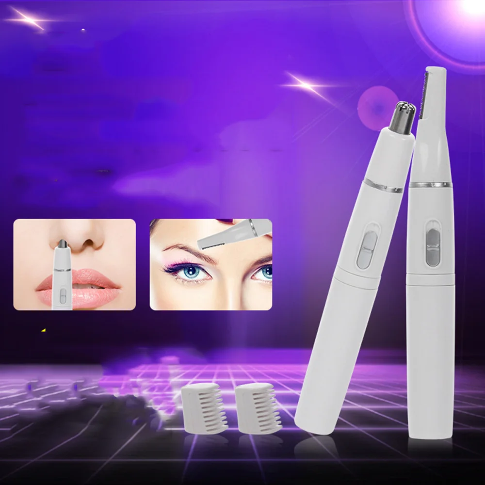 

Nose Hair Trimmer for Men 2 in 1 Facial Hair Ear Trimmer (White)