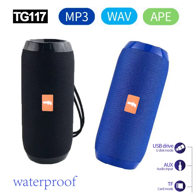 

Portable Bluetooth Speaker Wireless Bass Subwoofer Waterproof Outdoor Speakers Boombox AUX TF USB Stereo Loudspeaker Music Box