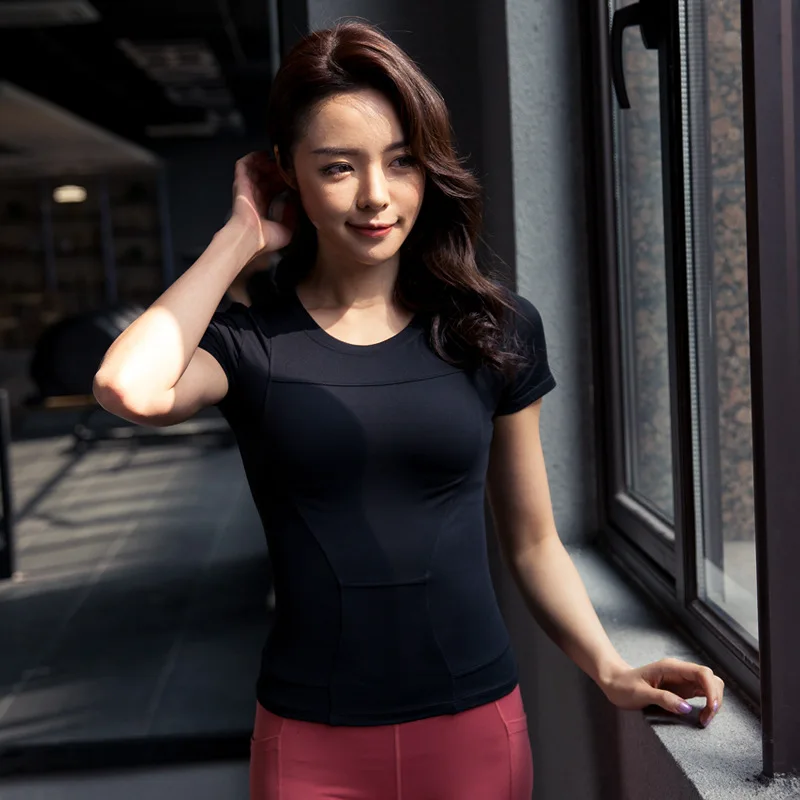 2019 Летняя женская рубашка профессиональная спортивная быстросохнущая фитнес