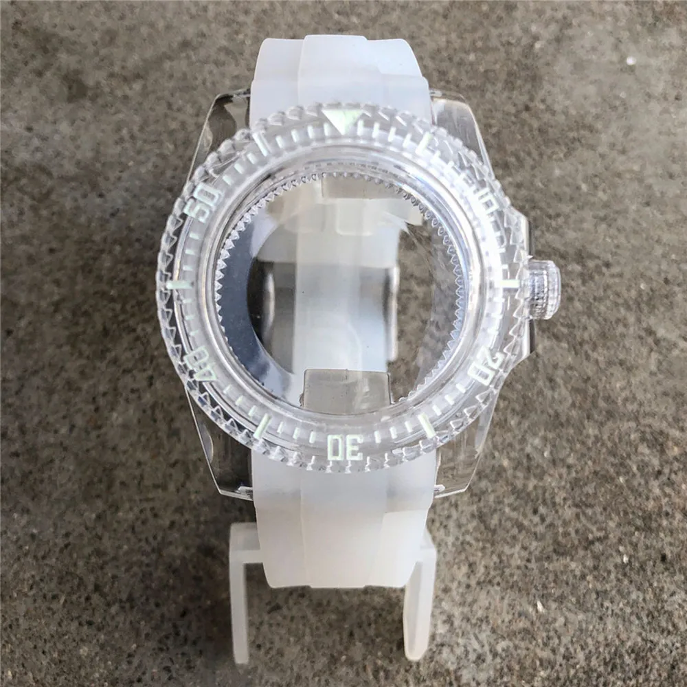 For NH35 Strap Luminous Watch Case 40MM Watch Case Watchband for NH36 Movement