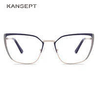 kansept metal eye glasses frames for women elegant prescription eyeglasses new cat eye myopia optical eyewear gafas mg3572
