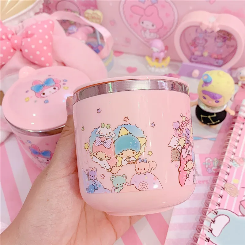 

Lovely Melody Twin Stars Stainless Steel Cups Set For Kids Girls Gifts