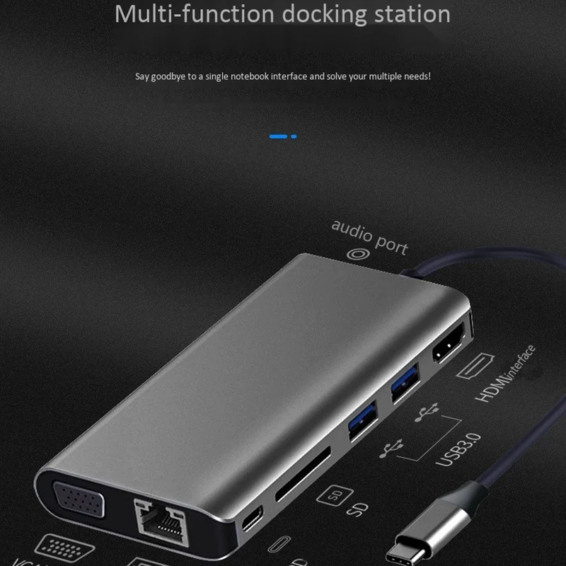 

8 in 1 USB C HUB, Type C to 4K PD Fast Charge, for PC Laptop