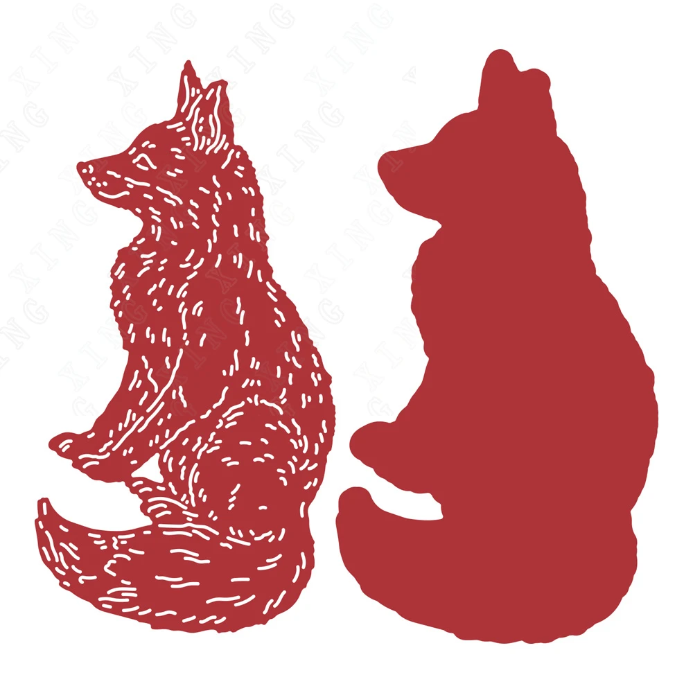 

Hot Sale Newest Embossing Template Fox Metal Cutting Dies Diy Scrapbook Photo Album Diary Gift Decoration Crafts Punch Stencils
