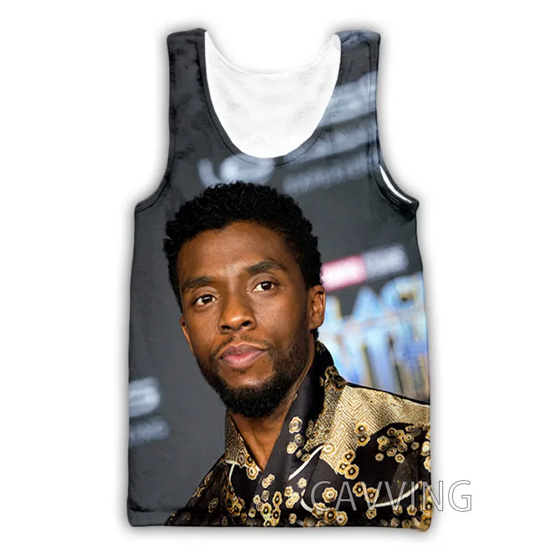 

CAVVING 3D Printed Chadwick Boseman Tank Tops Harajuku Vest Summer Undershirt Shirts Streetwear for Men/women