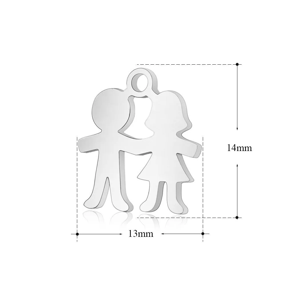 5 В Упаковке Подвески для ювелирных изделий из нержавеющей стали кулон