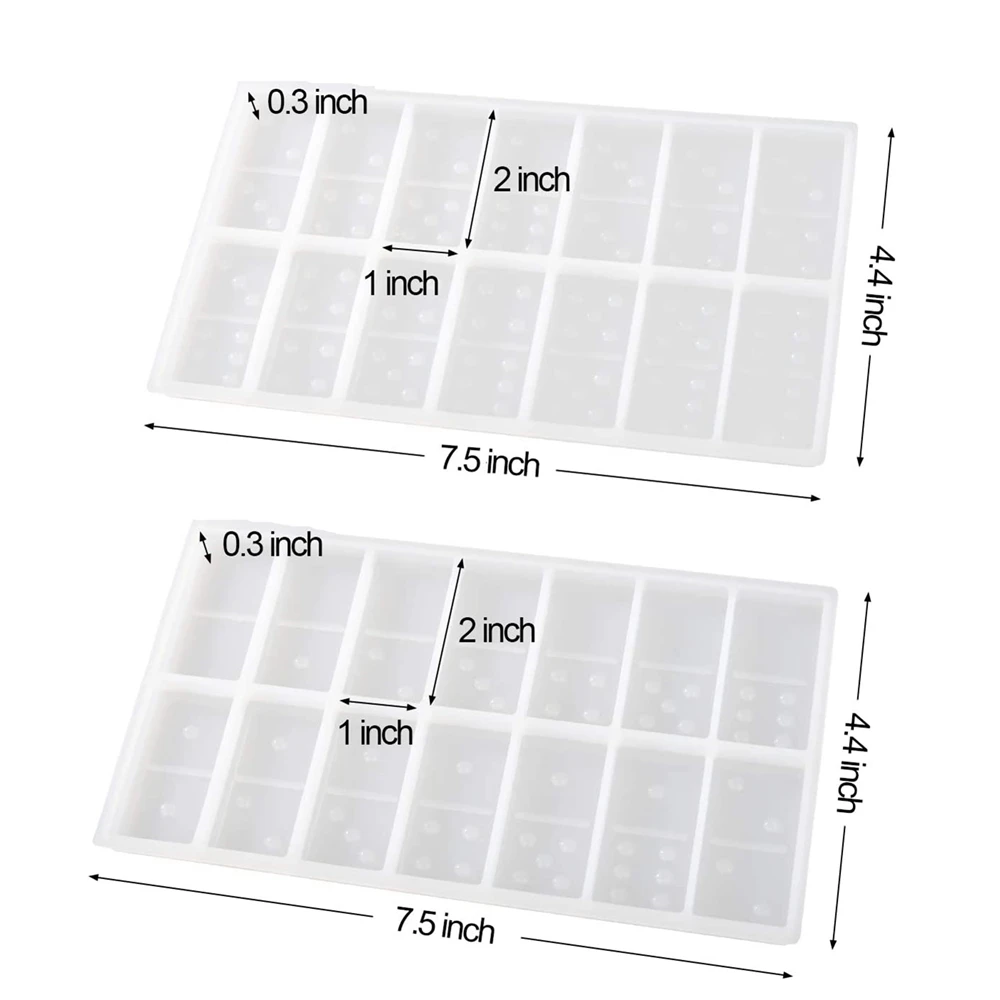 Прессформы из смолы домино двойная эпоксидная смола силиконовая игра помадка и