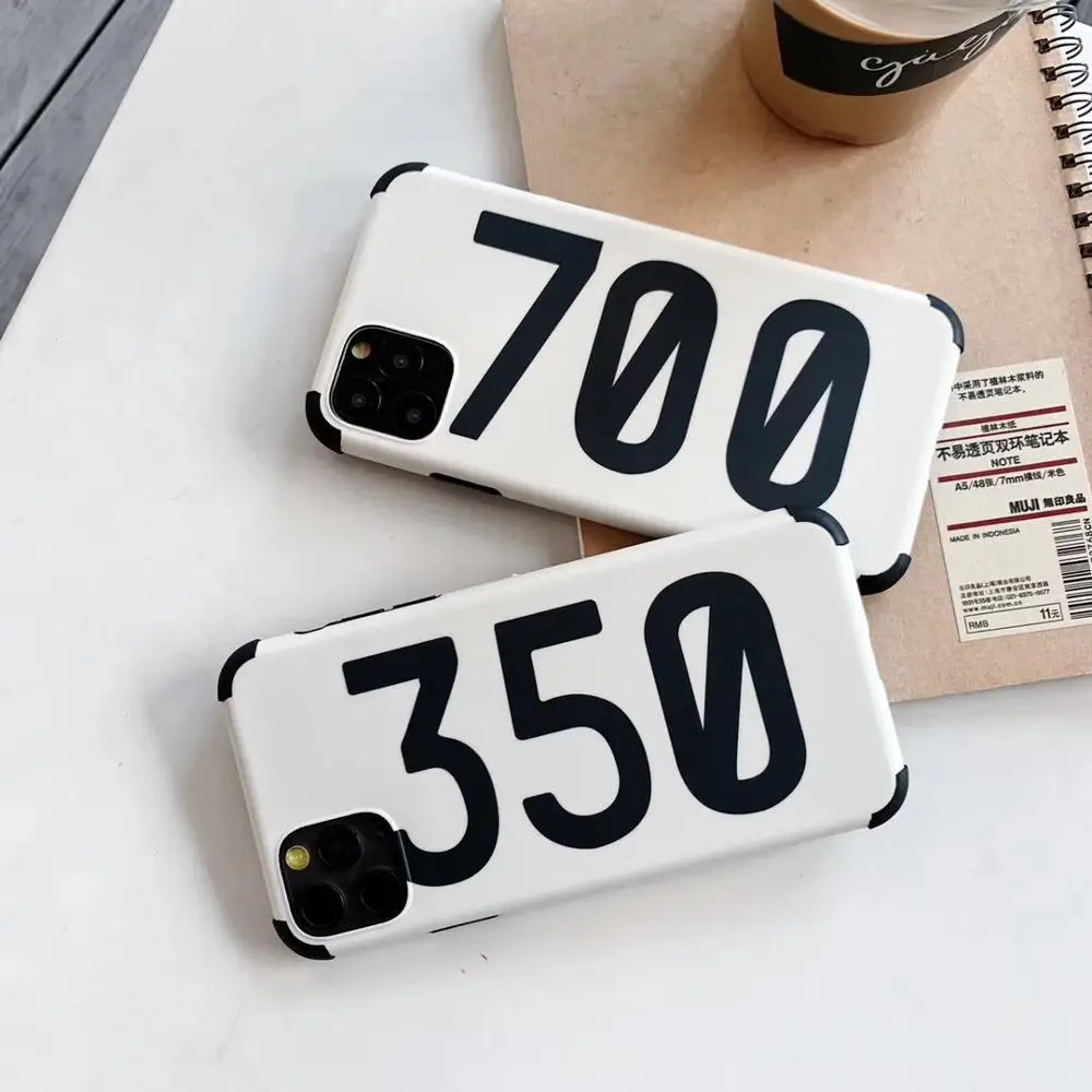 Для iPhone 11 Pro Max Пластиковые роскошные уличные сникерсы 350 700 белая коробка для