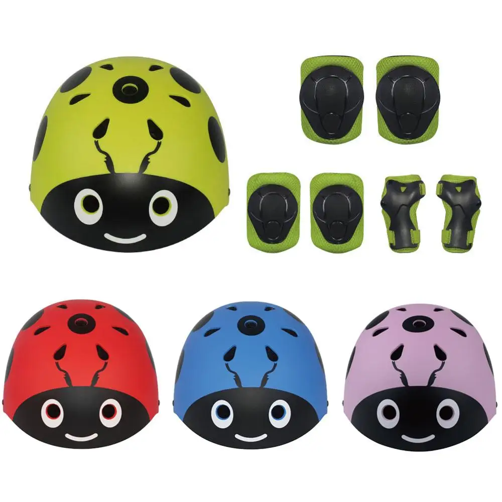 Шлем велосипедный детский с насекомыми мультяшный шлем для катания на лыжах