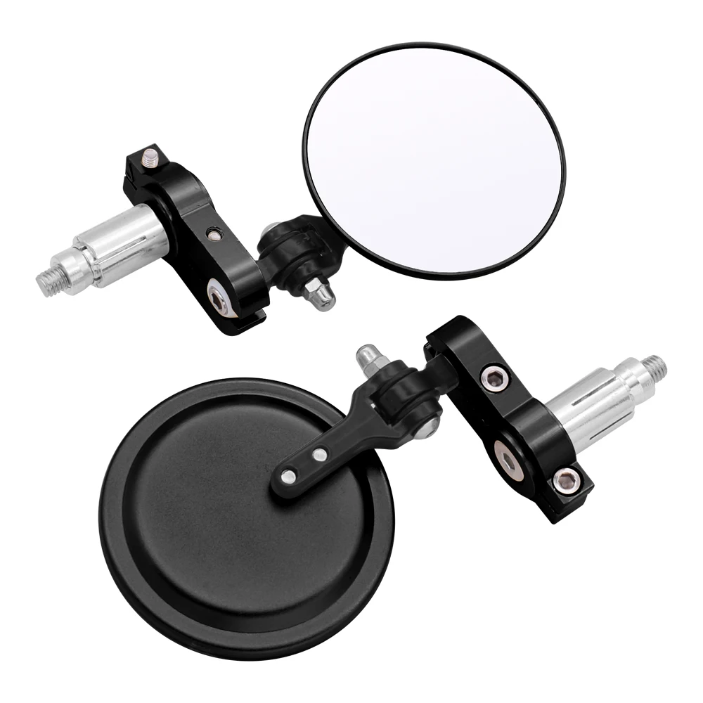 Универсальное зеркало для ручки мотоцикла алюминиевые наконечники зеркал