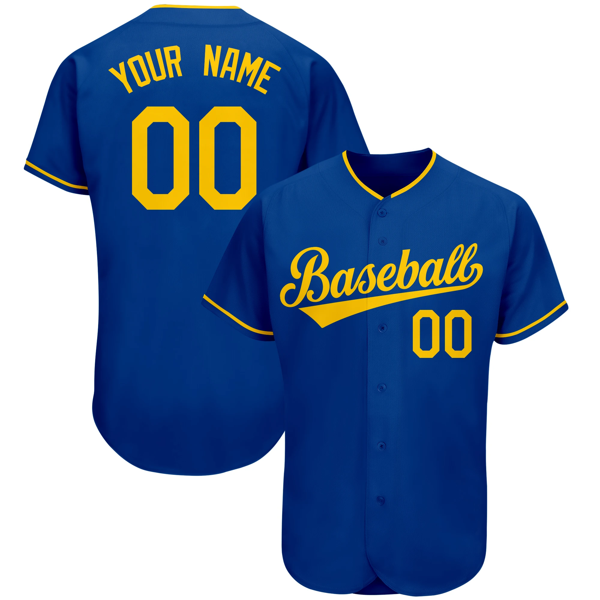 Wholesale Custom Baseball Jersey V-neck Button Cardigan Print Make Your Own Team Name Number Baseball Shirt for Men/Women/Youth