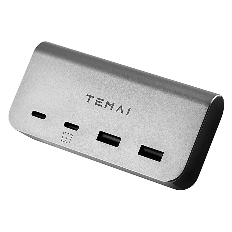 

For 2020 Tesla Model 3 HUB, USB Splitter Aluminum Alloy HUB Docking Station Speed Max Hub Extender Charger